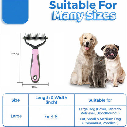 Pupana Tangle & Shed Grooming Rake