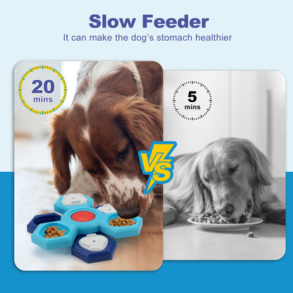 Layer Interactive Slow Feeder Dog Bowl