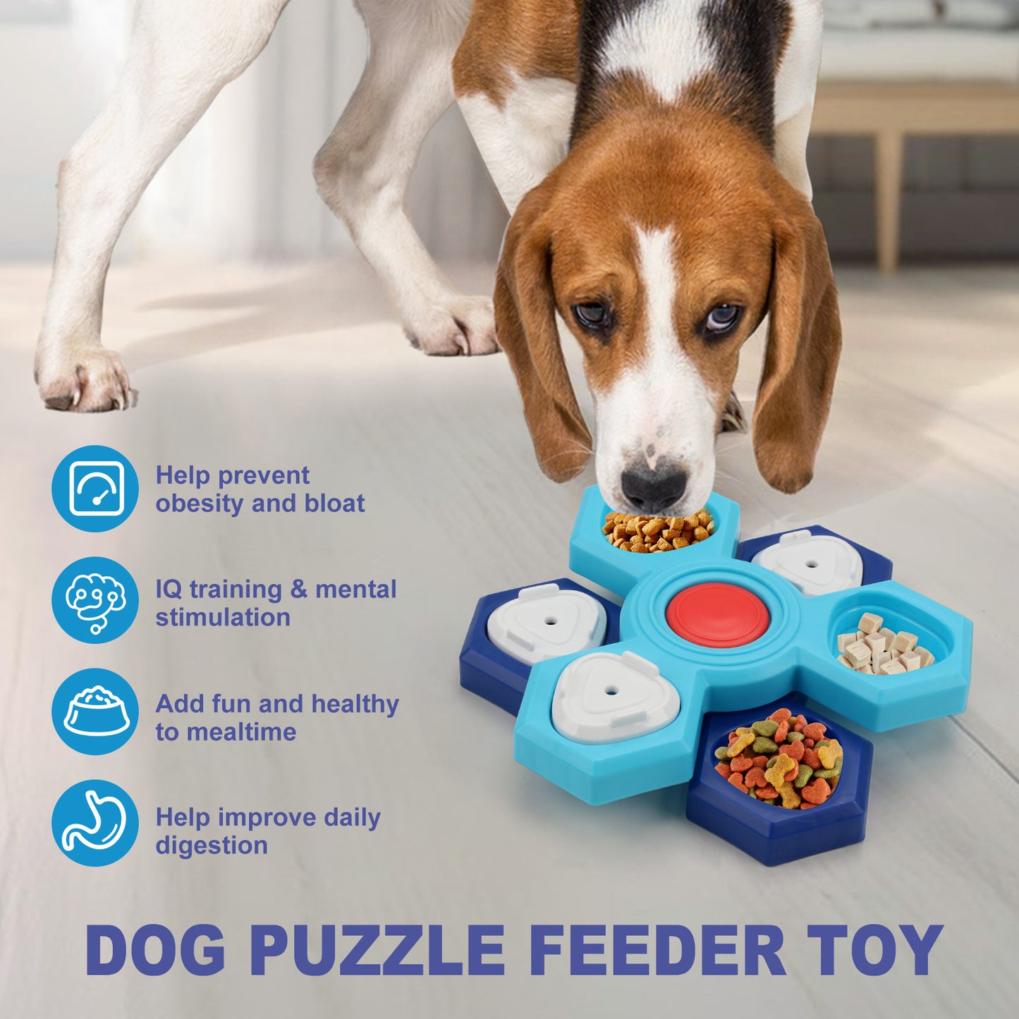 Layer Interactive Slow Feeder Dog Bowl